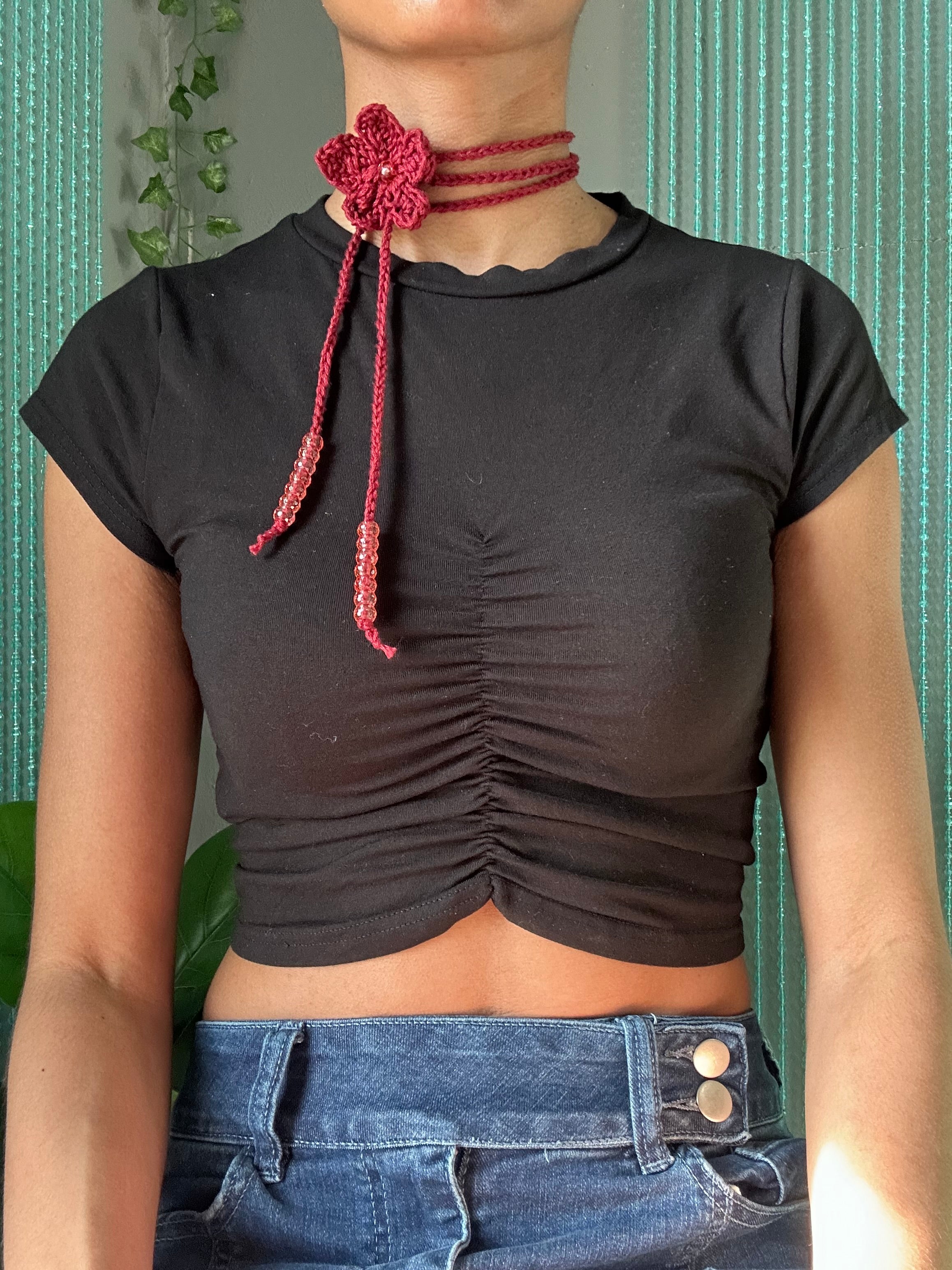 Lorelai Choker Burgundy – Sol Dysire